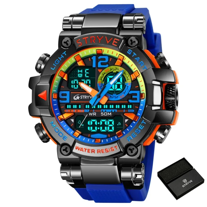 STRYVE Top Brand Men's Digital Watch Waterproof Sport Wristwatch for Men Military Electronic Watches High Quality Male Gifts - Image 24