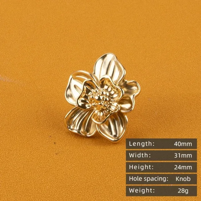 KEDLO European Light Luxury Flower Zinc Alloy Drawer Gold  Knob Furniture Hardware Kitchen Cabinet Vintage Bronze Pull Handle - Image 13