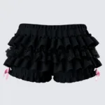 y2k Coquette Shorts Womens Lace Ruffle Bloomers Shorts Layered Pettipants Victorian Pumpkin Pants Panties Booty Shorts Lolita - Image 5