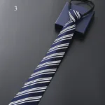 8Cm Daily Wear Lazy Zipper Cravat Necktie Accessories Men's Tie Jacquard Classic Fashion Wedding Party Gift Men Slim Skinny Tie - Image 31
