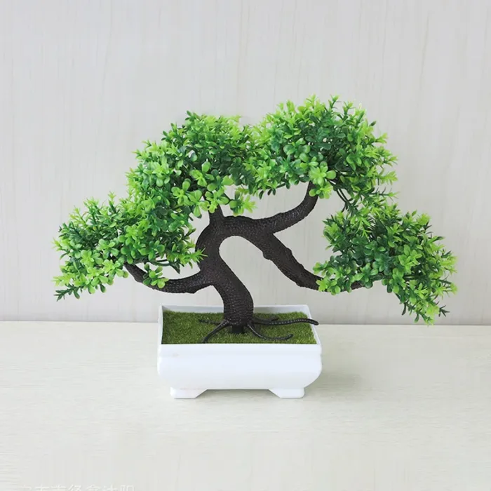 Simulated Potted Dragon Whisker Tree Bonsai Green Plant For Office Desktop Decoration Flowers Potted Home Creative Decoration - Image 7