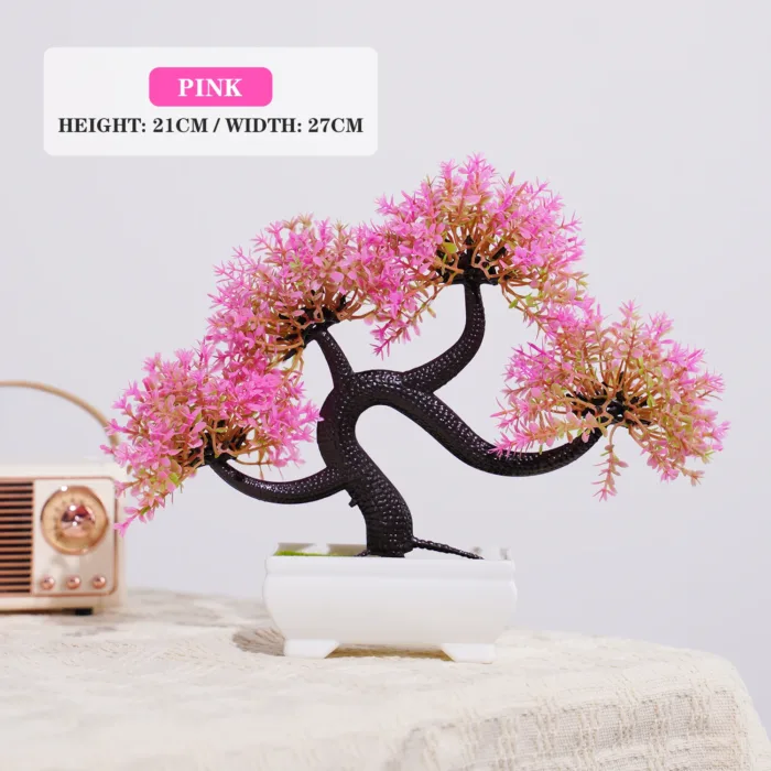 Artificial Plants Bonsai Small Tree Simulation Pot Plants Fake Flowers Table Potted Ornaments for Hotel Garden Home Decor planta - Image 22