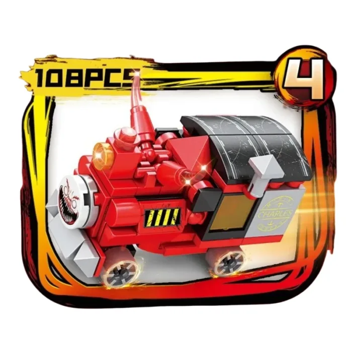 Hot Game Choo-Choo Charles Building Blocks Demonic Spider Train Animal Monster Figures Bricks MOC Toys For Children Gifts - Image 7