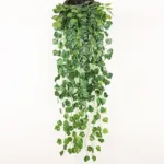 1pcs Artificial Plants Creeper Wall Hanging Indoor Green Plant Wall Decor Fake Flower Rattan Fake Plant Green Leave Wholesale - Image 4