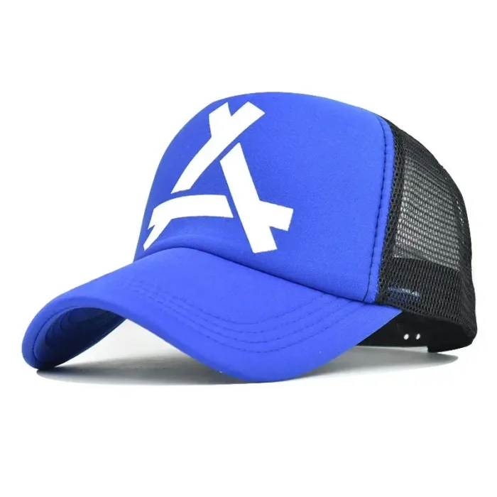 Embossed Triangle Mesh Baseball Caps Women Breathable Mesh Snapback Hats Red Black Casual Sport Hats Cap Unisex Men Fishing - Image 8