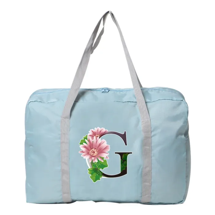 Travel Bag Unisex Large Capacity Bag Luggage WaterProof Travel Accessories Flower Color Clothes Storage Nylon Foldable Handbags - Image 32