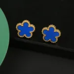 Stainless Steel Colorfast Simple Plant Five-leaf Flower Bracelet Necklace Earrings Three-piece Jewelry Ladies Four-leaf Clover - Image 23