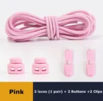 No Tie Shoe Laces Suitable for All Shoes Round Spring Lock Elastic Shoelaces Quick Wear in 1 Second Hiking Sports Lazy Shoelace - Image 16