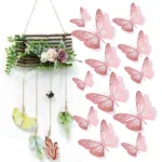12pcs Suncatcher Sticker 3D Effect Crystal Butterflies Wall Sticker Beautiful Butterfly for Kids Room Wall Decal Home Decoration - Image 4