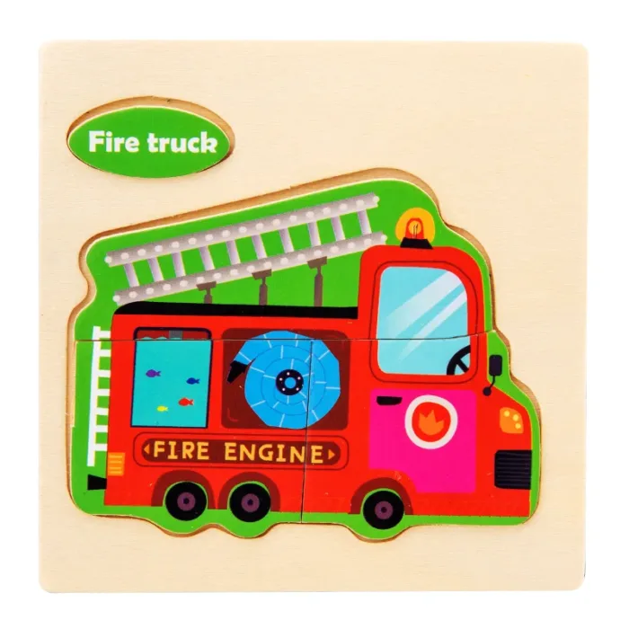 Montessori Wooden 3D Jigsaw Puzzle Cartoon Animals Children Learning Cognition Intelligence Puzzle Game Educational Toy for Kids - Image 15
