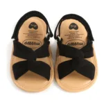 Breathable Summer Newborn Baby Girls Sandals Shoes Toddlers Simple Style Solid Color Soft Sole Shoes Outdoor Indoor Prewalker - Image 7