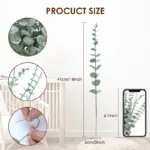 10PCS Hydrangea Artificial Flowers Artificial Leaves Flowers Bouquet Centerpiece Green Leaf Branches for Home Wedding Decoration - Image 2