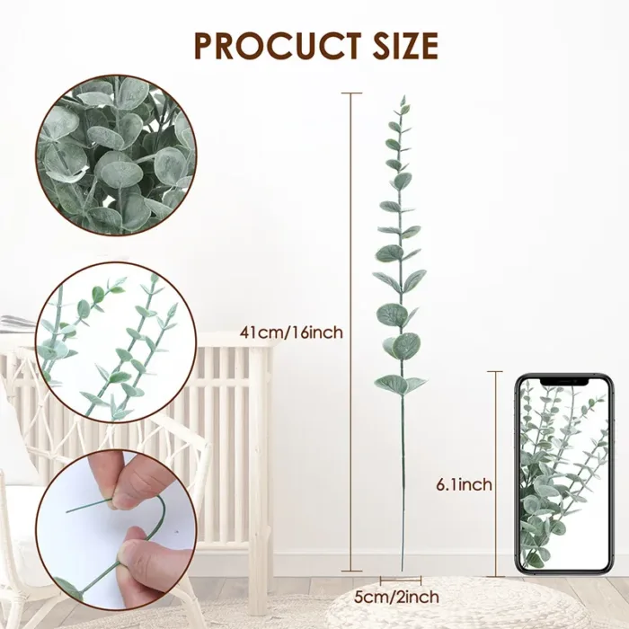 10PCS Hydrangea Artificial Flowers Artificial Leaves Flowers Bouquet Centerpiece Green Leaf Branches for Home Wedding Decoration - Image 2
