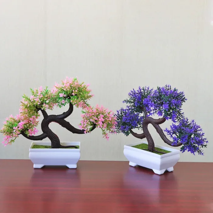Simulated Potted Dragon Whisker Tree Bonsai Green Plant For Office Desktop Decoration Flowers Potted Home Creative Decoration - Image 1
