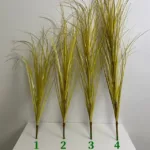 Artificial Wheat Plant Simulated Green Fake Plant Plastic Grass Home Outdoor Wedding Chapel Garden Atmosphere Decoration 2024 - Image 8