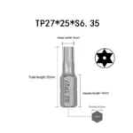 1 Inch TP10 15 20 25 30 35 Security Torx Screwdriver Bit Set 1/4 Inch 6.35mm Hex Shank Electric Screwdriver Bits For Power Tools - Image 7