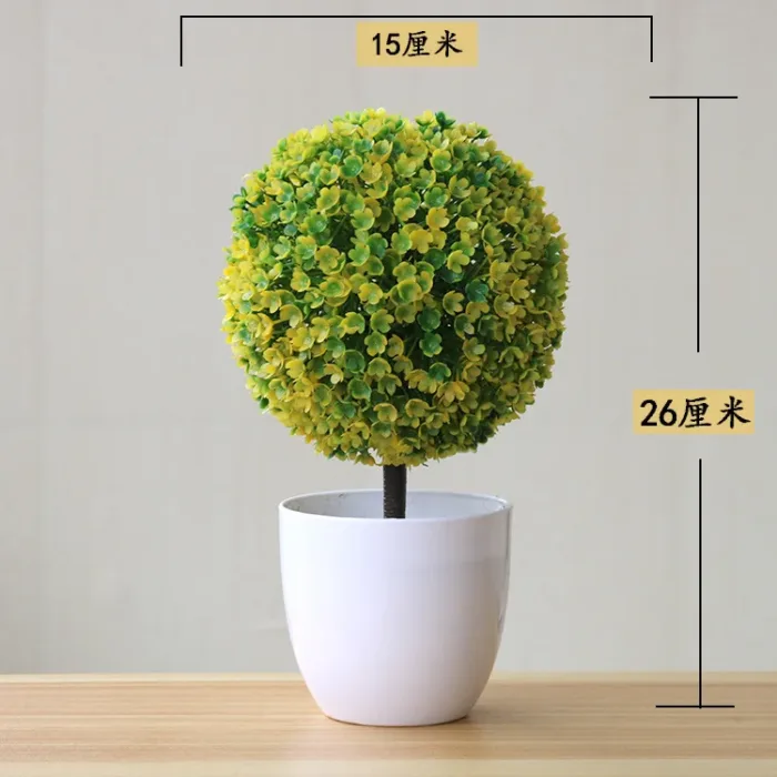 1pc Artificial Plants Bonsai Small Tree Simulation Plants Fake Flowers Table Potted Ornaments Home Decoration Hotel Garden Decor - Image 13