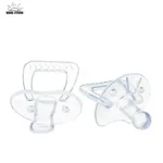 Pacifier Newborn Food Grade Kids Boy Girl Pacifier All Silicone Flat Head Round Head Baby Comfort Toy Baby Anti-cry Fake Nipple - Image 2
