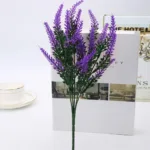 40cm Purple Provence Lavender Artificial Flowers Plastic Fake Plants Bridal Bouquet Indoor Outdoor Wedding Home Garden Decor