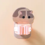 Wall Mounted Hooks Mop Organizer Holder Adhesive Cute Cat Multi-Purpose Room Hanger Strong Hooks Kitchen Bathroom Broom Clip - Image 7