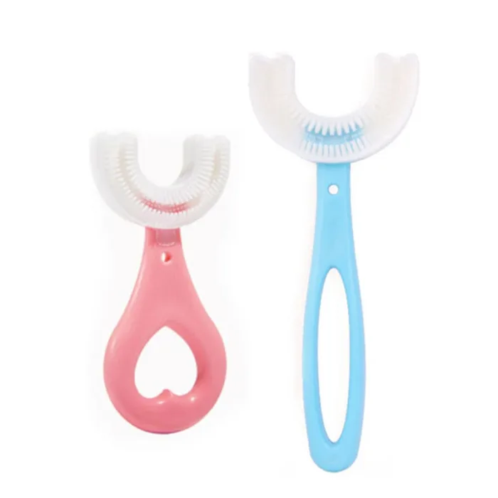Baby Toothbrush Children 360 Degree U-shaped Child Toothbrush Teethers Baby Brush Silicone Kids Teeth Oral Care Cleaning - Image 21