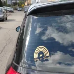 Baby Sticker | Baby on Board |  parents pregnant boy girl stroller van station wagon rainbow grandpa grandma family - Image 2
