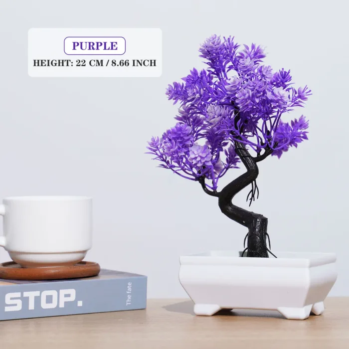Artificial Plants Bonsai Small Tree Simulation Pot Plants Fake Flowers Table Potted Ornaments for Hotel Garden Home Decor planta - Image 12