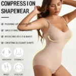1 Piece Solid Seamless Shaping Shapewear Bodysuit, Tummy Control Butt Lifting Slimmer Body Shaper, Women's Underwear & Shapewear - Image 5