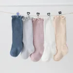 Baby Socks Girl Non Slip Newborn Infant Cute Knee High Socks Children's Mather Kids Princess Cotton long Socks Baby Accessories - Image 6