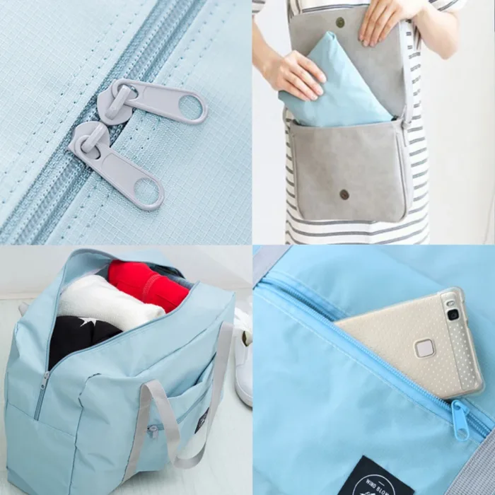 Travel Bag Unisex Large Capacity Bag Luggage WaterProof Travel Accessories Flower Color Clothes Storage Nylon Foldable Handbags - Image 4