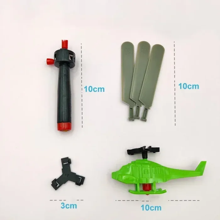 Bamboo Dragonfly Handle Pull Helicopter Children's Outdoor Games Sports Toys for Boys Girls - Image 2