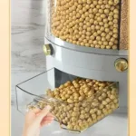 Large Food Storage Container 360° Rotating Rice Grain Dispenser Sealed Dampproof Cereal Storage Box with Lid Kitchen Rice Barrel - Image 6