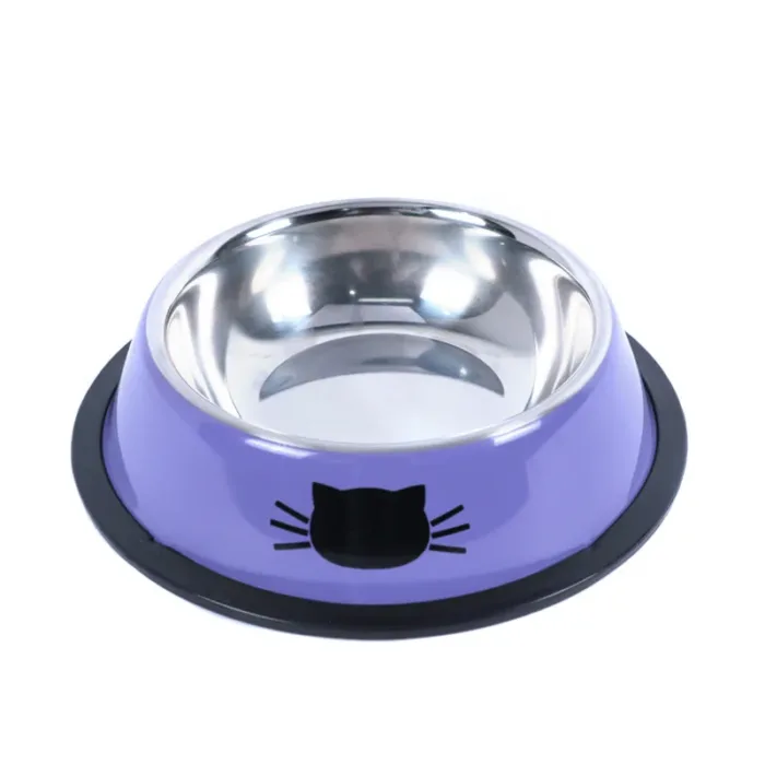 New Assemblable Multicolor Stainless Steel Dog Cat Bowl Non-slip Non-fall Eat Drink Pet Food Container Feeder Dish Bowl - Image 8