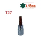 1pc Torx Screwdriver Bit 1/4 Inch Drive Socket Ratchet Socket Wrench Adapter Hand Tools T8 T10 T15 T20 T25 T27 T30 T40 - Image 13
