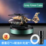 Solar Car Air Freshener Interior Accessories Supplies Helicopter Decoration Propeller Rotating Auto Flavoring Perfume Diffuser - Image 16