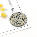 Amazonite Rose Quartz Jade Lapis lazuli Stone30MM Round Disc Pendant Charm For Jewelry MakingDIY Necklace Accessories Gift Party - Image 19