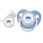 Luxury Crown Pacifier Clip Chain Set Baby Shower Gift Silicone Newborn Dummy Bpa Free Toddler Teether Zircon Baby Soother Nipple - Image 7
