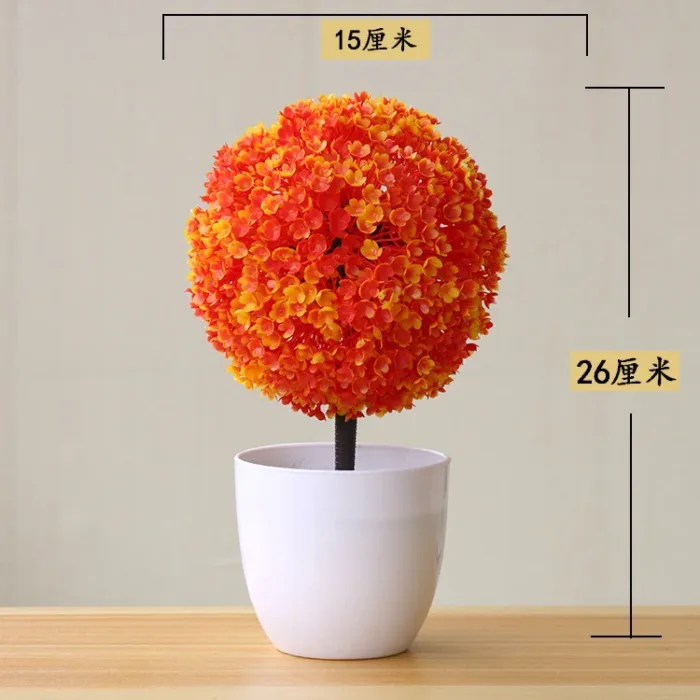 1pc Artificial Plants Bonsai Small Tree Simulation Plants Fake Flowers Table Potted Ornaments Home Decoration Hotel Garden Decor - Image 7