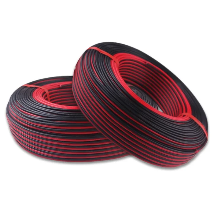 5m Home improvement lighting parallel cable wire RVB 2core pure copper LED power cord 22 20 18 17 15 13 11 9 AWG monitoring line - Image 5