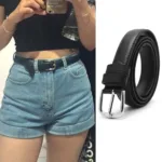1 PC Fashion Woman Girls Belts Leather Metal Pin Buckle Waist Belt Waistband Design Casual Belts for Women - Image 2