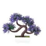 Artificial Plastic Plants Bonsai Small Tree Pot Fake Plant Potted Flower Garden Arrangement Ornaments Room Home Table Decoration - Image 21