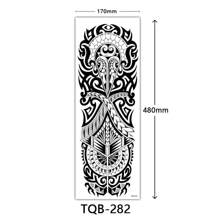 Body Art Full Fake Tatoo Tiger Wolf Flowers Rose Large Arm Tattoo Sticker Full Sleeve Waterproof Semi Permanent Tattoo Women Man - Image 30