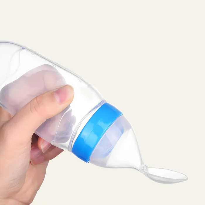 Baby Silicone Squeezing Feeding Bottle Newborn Baby Training Spoon Supplement Feeder Safe Useful Tableware For Kids - Image 6
