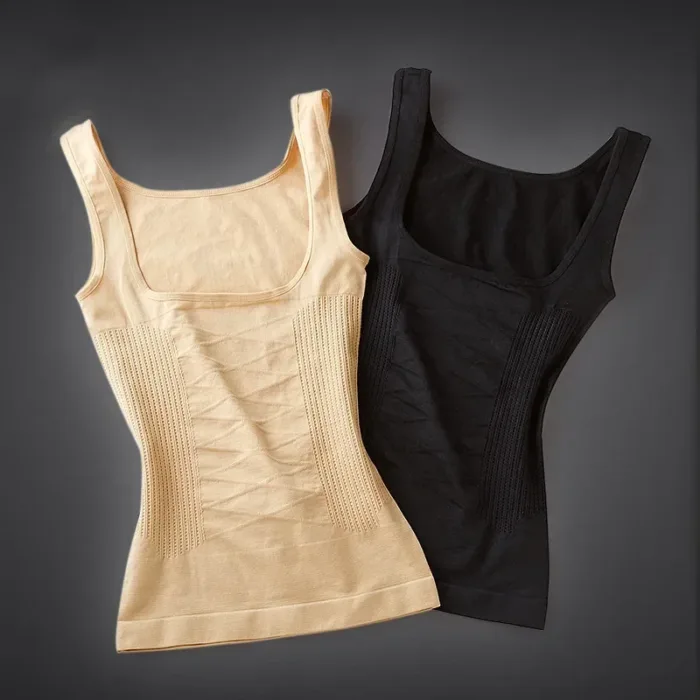 Women Slimming Vest Shaper Slimming Tummy Control Tank Top Vest Bodysuits Shapewear Tummy Waist Corset Girdle Body Shaper - Image 6