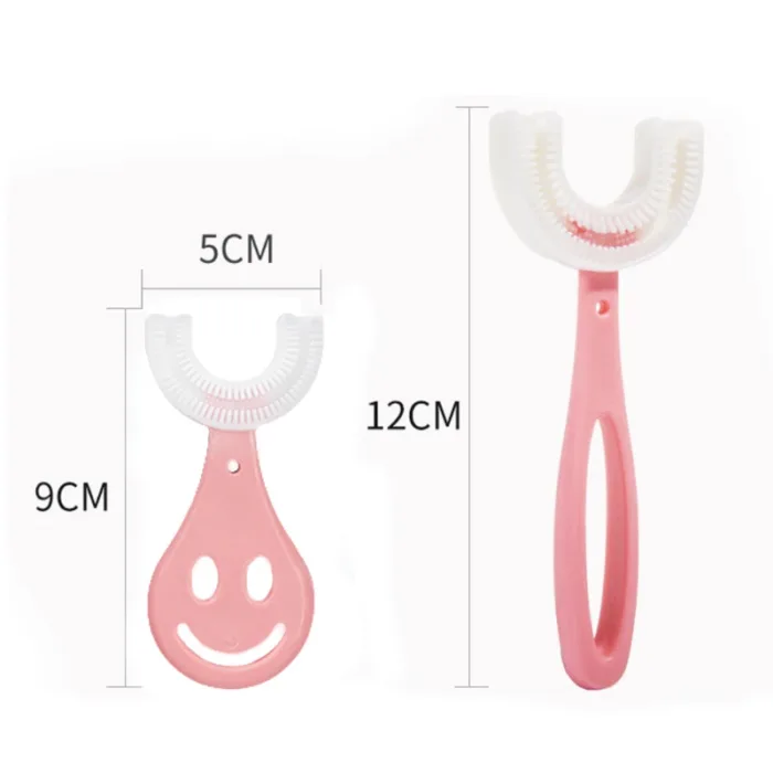Baby Toothbrush Children 360 Degree U-shaped Child Toothbrush Teethers Baby Brush Silicone Kids Teeth Oral Care Cleaning - Image 2
