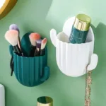 Toothbrush Holder Cactus Storage Rack Shaver Organizer Wall Self-adhesive Storage Drain Rack Prateleiras Bathroom Accessories