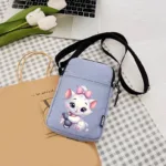 Disney The Aristocats Marie Cat Women's Bags Fashion Ladies Shoulder Bag Kawaii Multi-Function Moblie Phone Bag Women's Handbag - Image 4