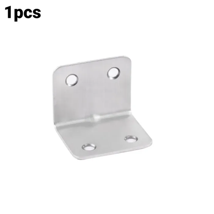 Stainless Steel Corner Bracket 90 Degree Angle Fixed Bracket Fixed Connector for Wood Furniture Fixation Cabinet Accessories - Image 8