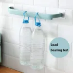 Adhesive Towel Rack Bathroom Towel Bar Shelf Wall Mounted Towels Hanger Toilet Suction Cup Holder Kitchen Bathroom Organizer - Image 5