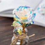 Artificial Flower Foil Rose Flower Valentine'S Day Gifts 24k Golden Plated Gold Rose Lasts Forever Love Flower for Lover - Image 2